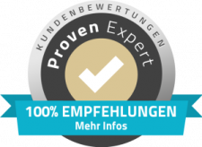 Als Bewertungen der Engels Eventagentur, ist das Logo vom Proven Expert zu sehen.