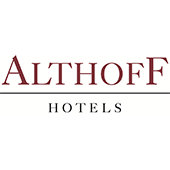 Als Logo der Referenzen bei Althoff Hotels, ist ein zweifarbiges Logo zu sehen.