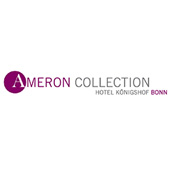Als Logo der Referenzen bei Ameron Königshof Hotelgeselschaft, ist ein zweifarbiges Logo zu sehen.