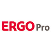 Als Logo der Referenzen bei Ergo Pro, ist ein zweifarbiges Logo zu sehen.