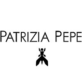 Als Logo der Referenzen bei Patricia Pepe, ist ein einfarbiges Logo zu sehen.