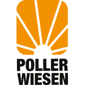 Als Logo der Referenzen bei PollerWiesen, ist ein zweifarbiges Logo zu sehen.