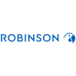 Als Logo der Referenzen bei Robinson, ist ein blaues Logo zu sehen.